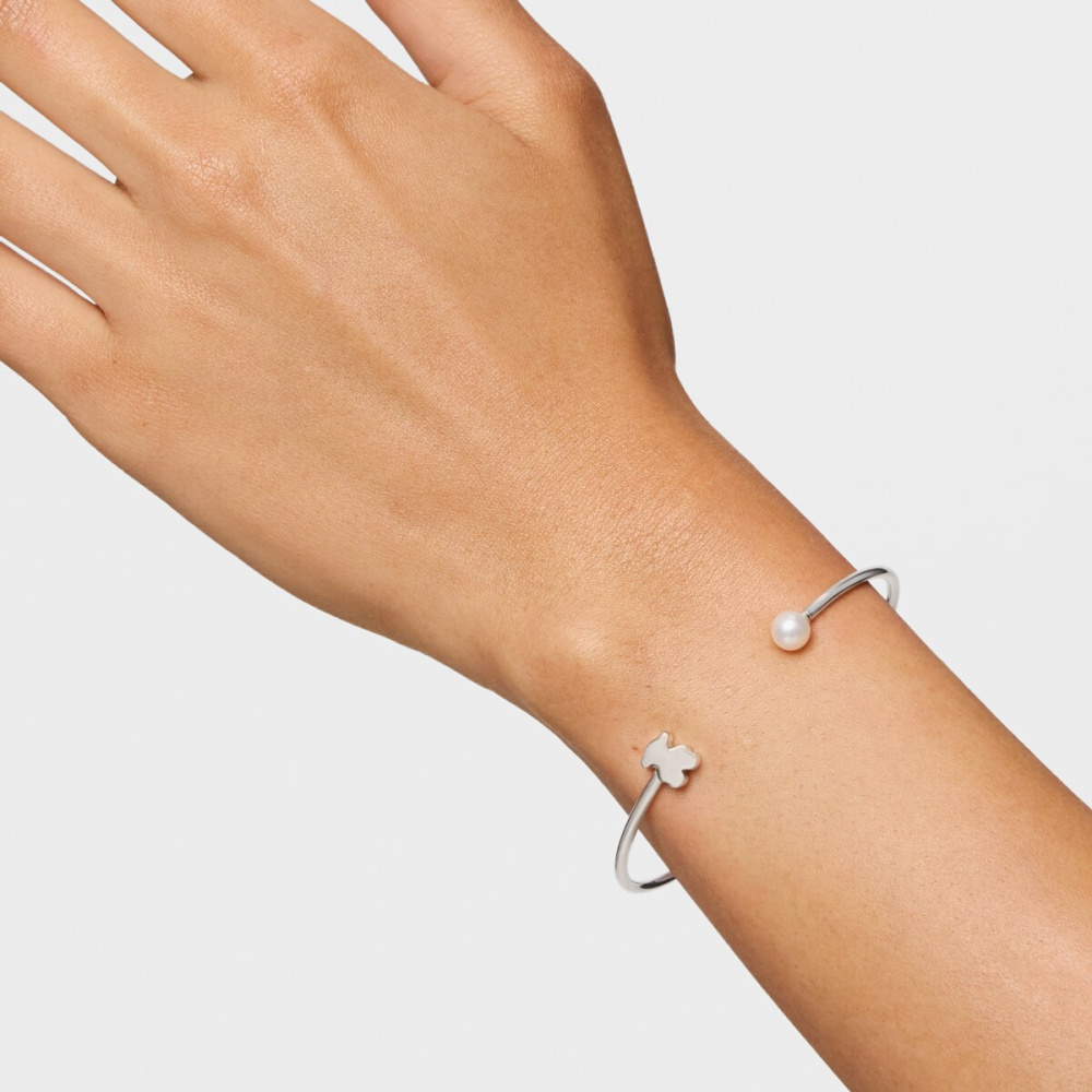 Браслет из серебра с жемчугом фото 7