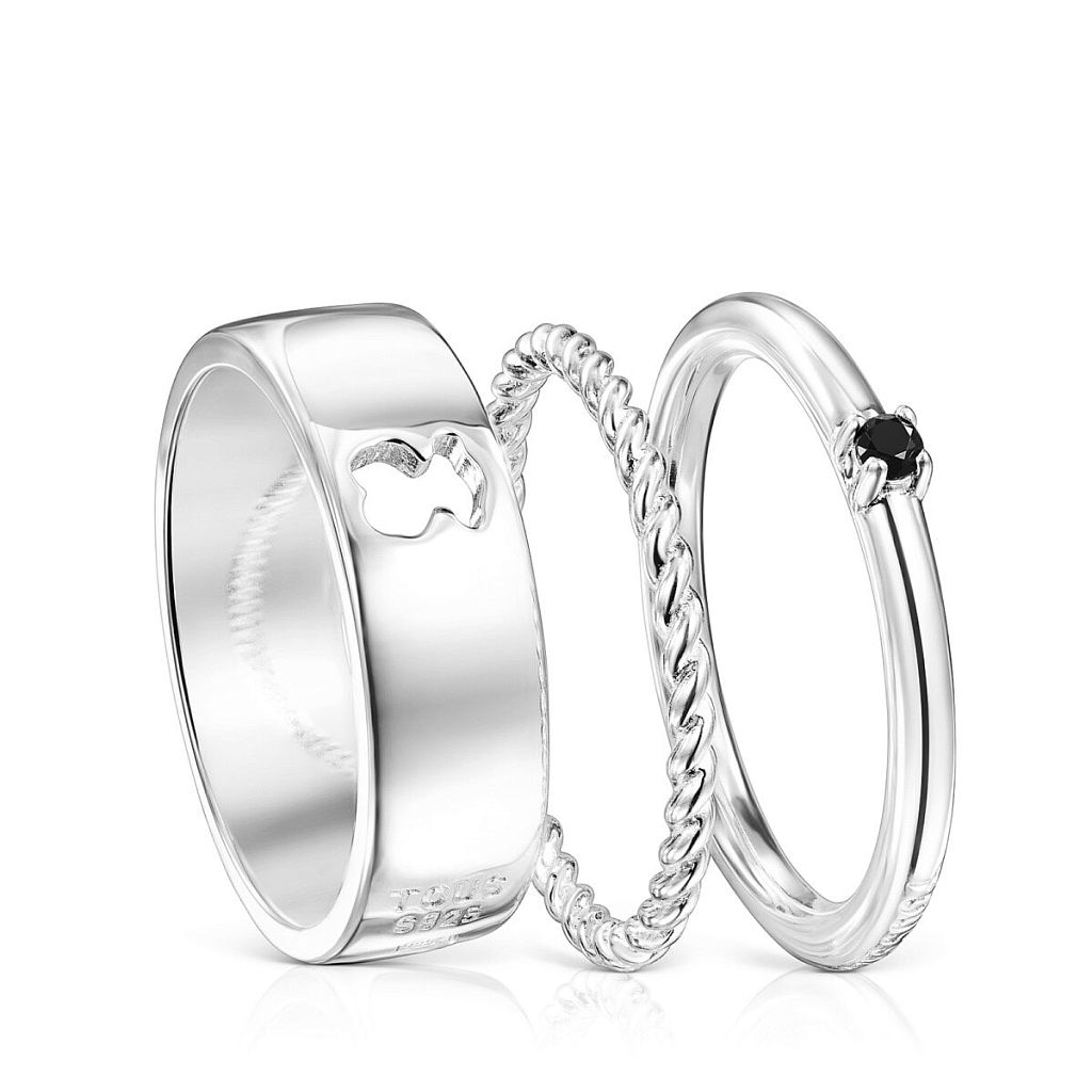 Сет колец Ring Mix из серебра со шпинелью 