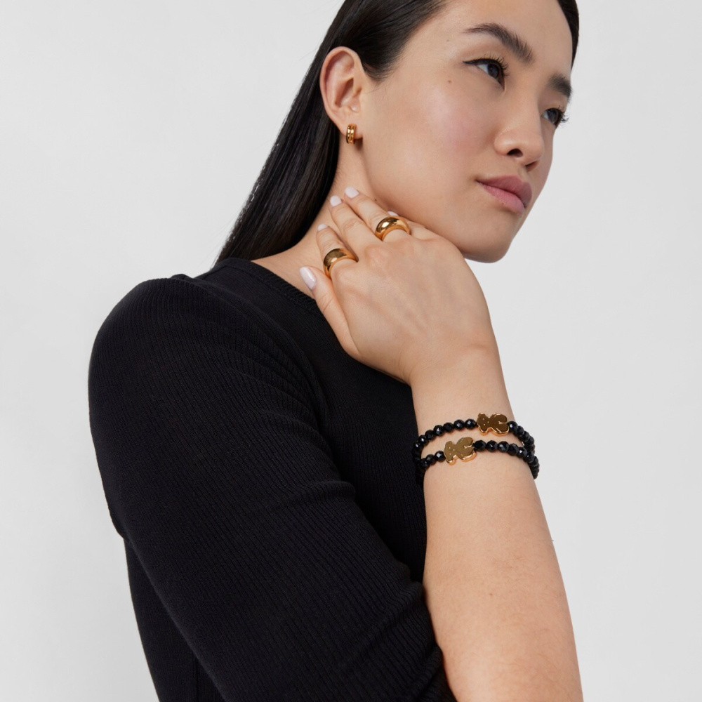 Браслет из вермеля с ониксом фото 7