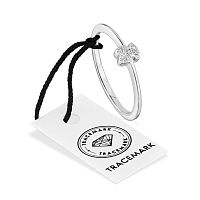 Кольцо Grain из белого золота с бриллиантами