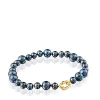 Браслет Hold Oval из золота с жемчугом