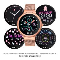 Фитнес-часы Rond Touch из стали с розовым ионным напылением