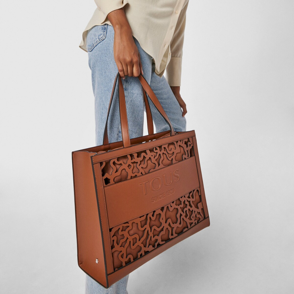 Большая коричневая сумка для покупок Amaya Kaos Shock фото 8