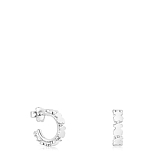 Серьги-креолы Straight из серебра 