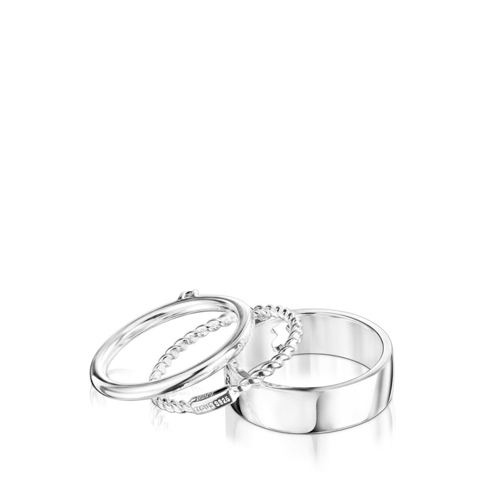 Сет колец Ring Mix из серебра со шпинелью  фото 4