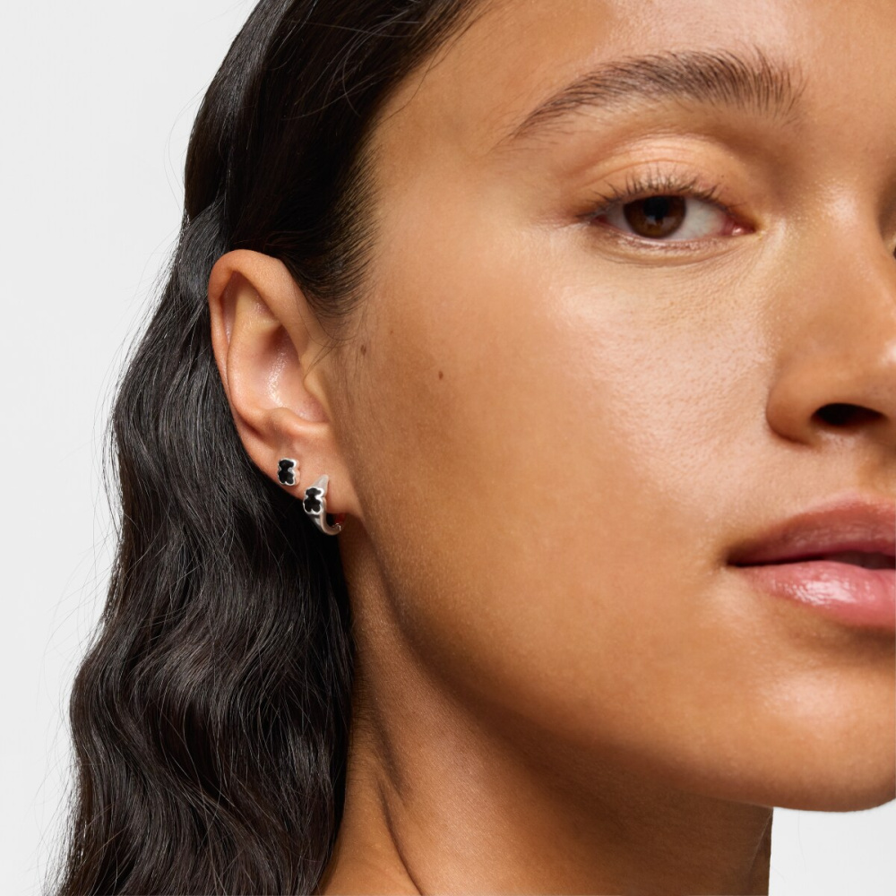 Серьги Icon Color из серебра с ониксом фото 6