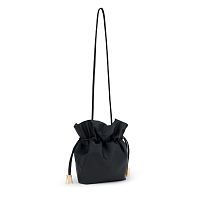 Сумка-бочонок из натуральной кожи