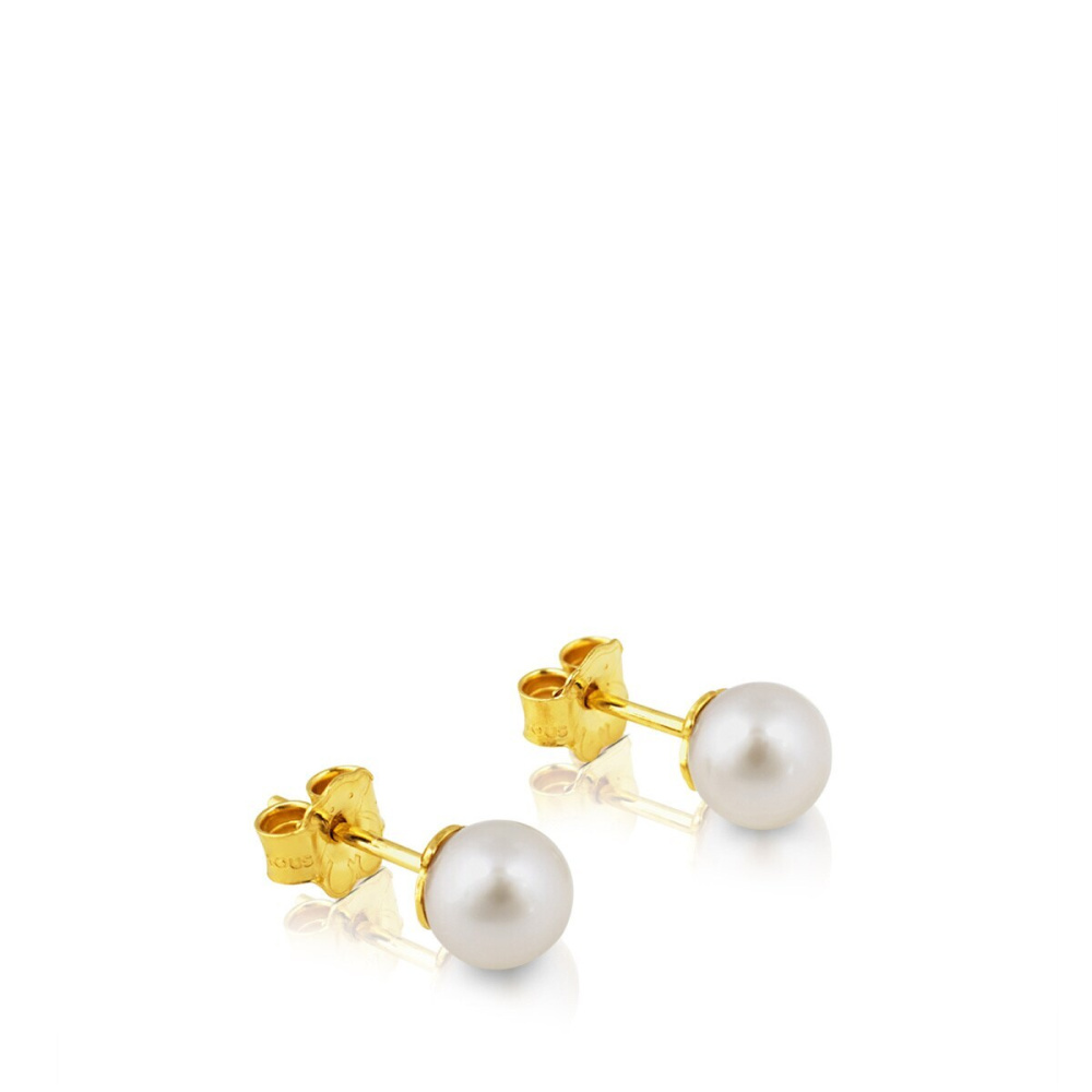 Серьги TOUS Pearls из желтого золота фото 8
