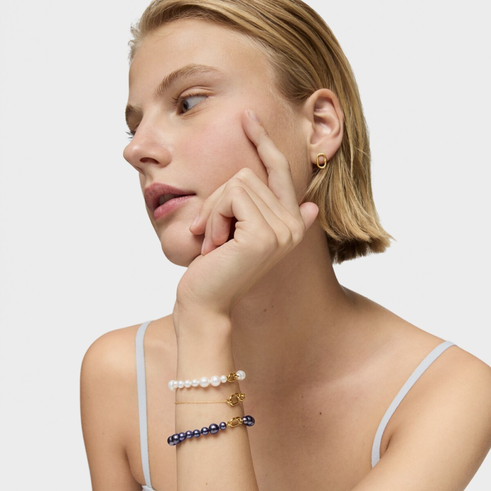 Браслет Hold Oval из золота с жемчугом фото 5