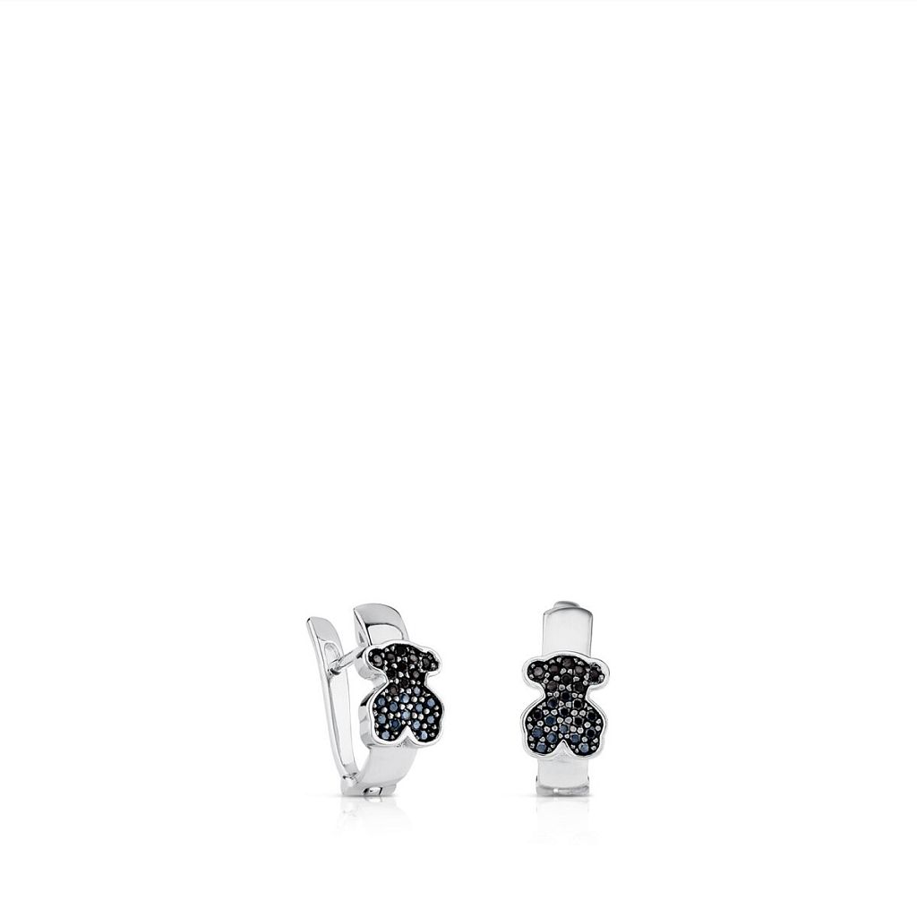 Серьги Gen из серебра со шпинелью