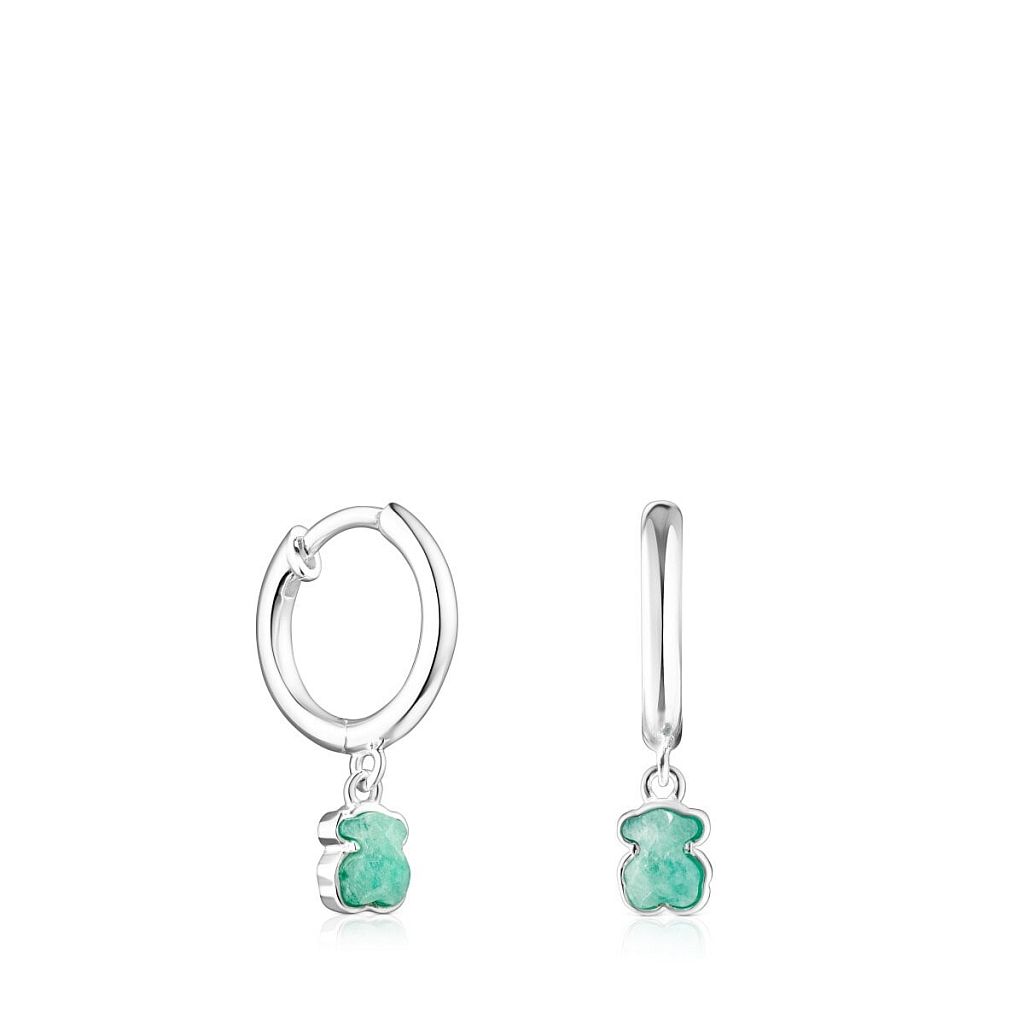 Серьги Cool Color из серебра с амазонитом