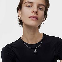 Колье Mesh Tube из нержавеющей стали, 42 см