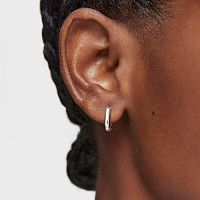 Серьги-кольца Basic из серебра