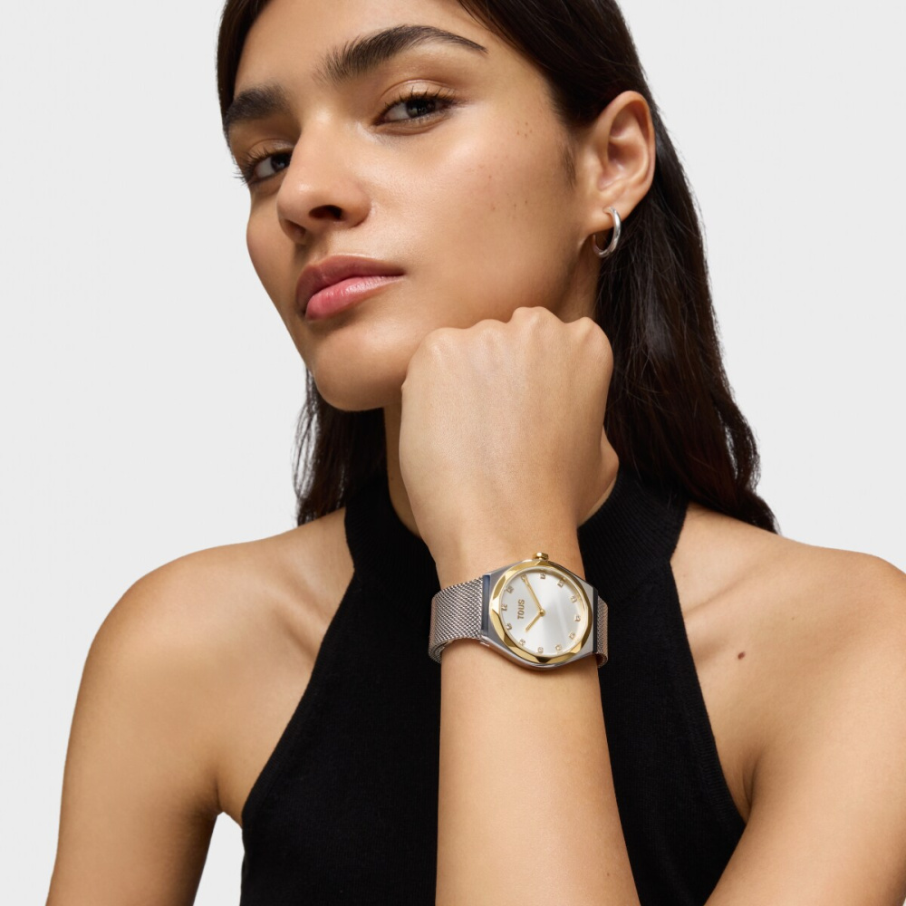 Часы Karat Round Mesh из стали с IPG-покрытием фото 5