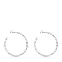 Серьги-креолы из серебра