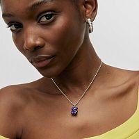 Кулон Bold Bear из стали с сиреневым покрытием