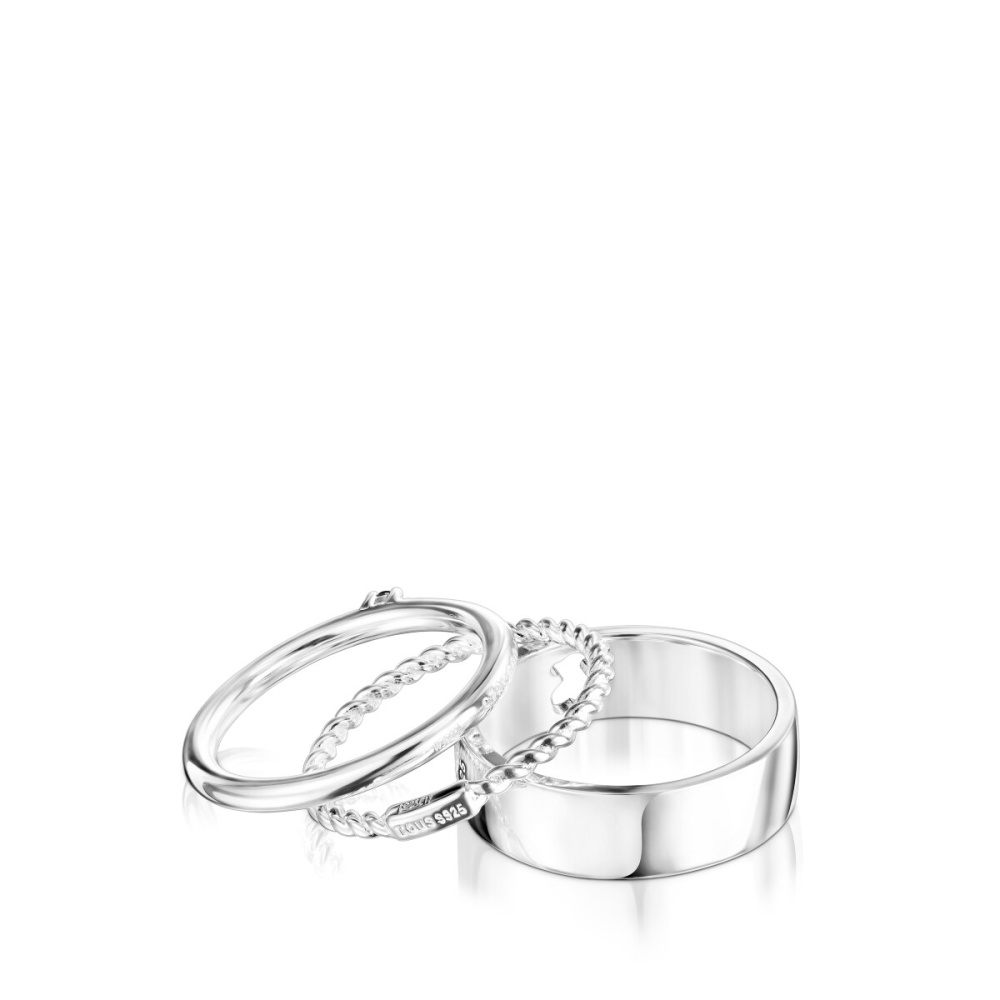 Набор колец из серебра со шпинелью фото 4