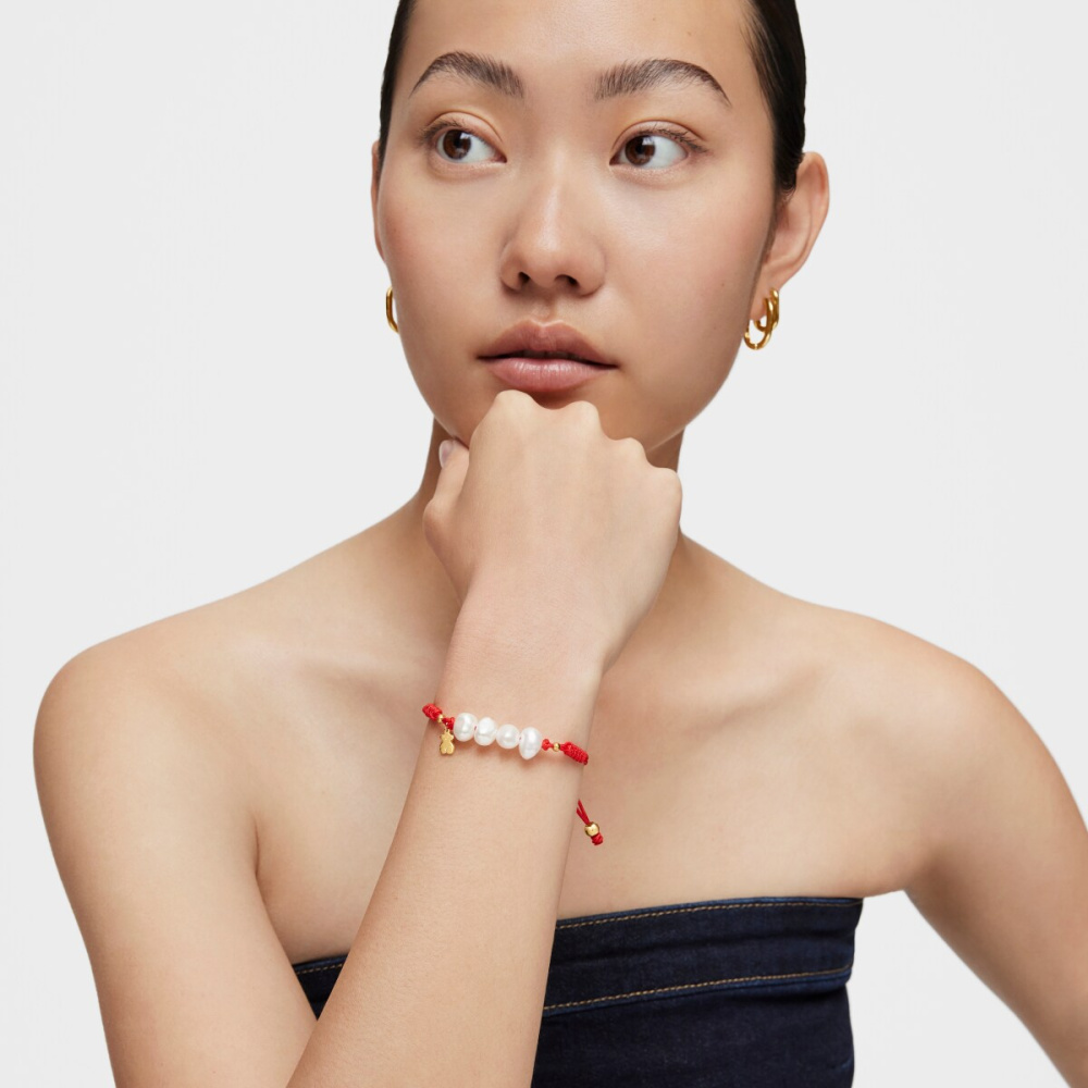 Браслет из вермеля с жемчугом фото 5