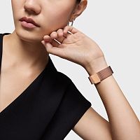 Часы Karat Round Mesh из стали с IPG-покрытием