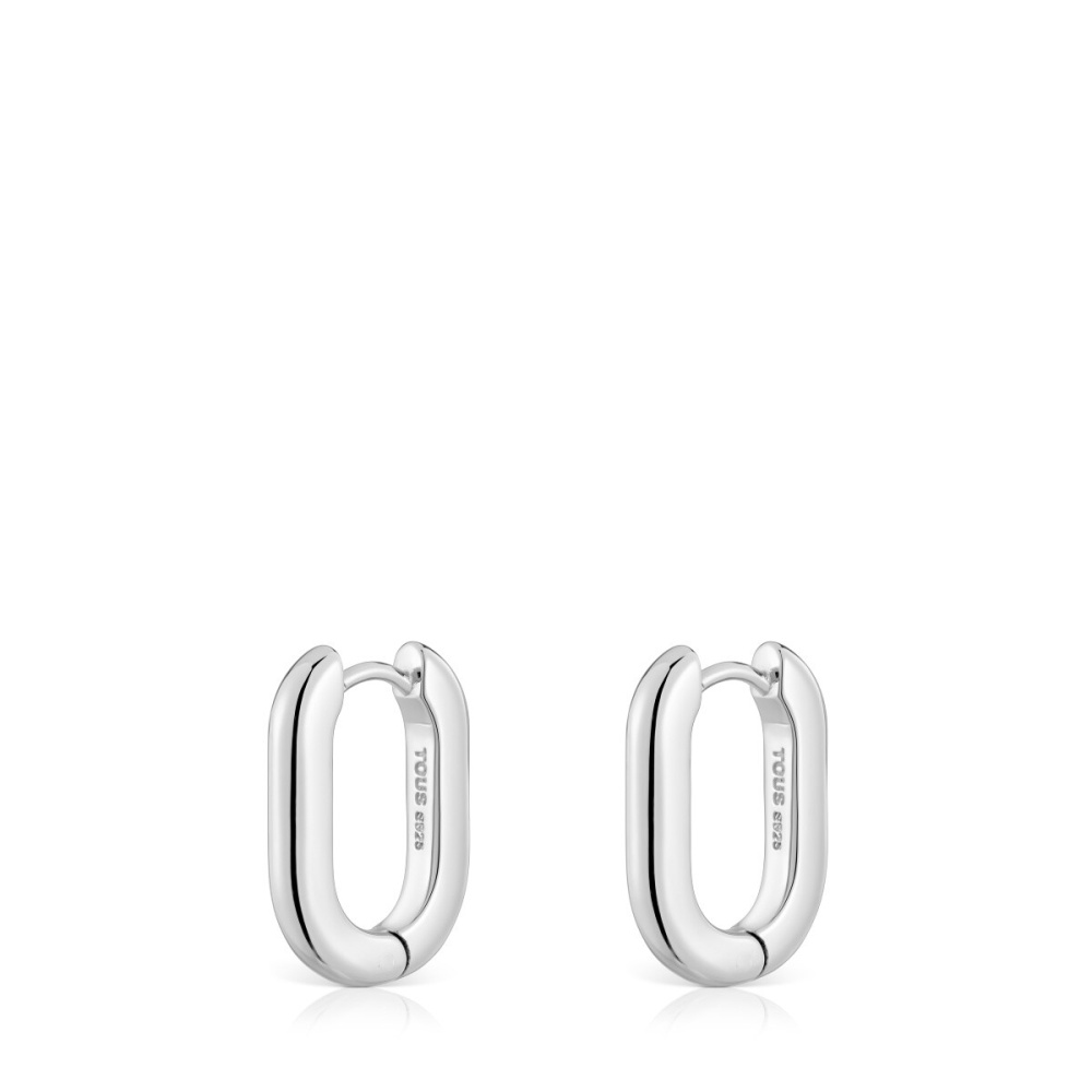 Серьги-кольца Basics из серебра фото 4