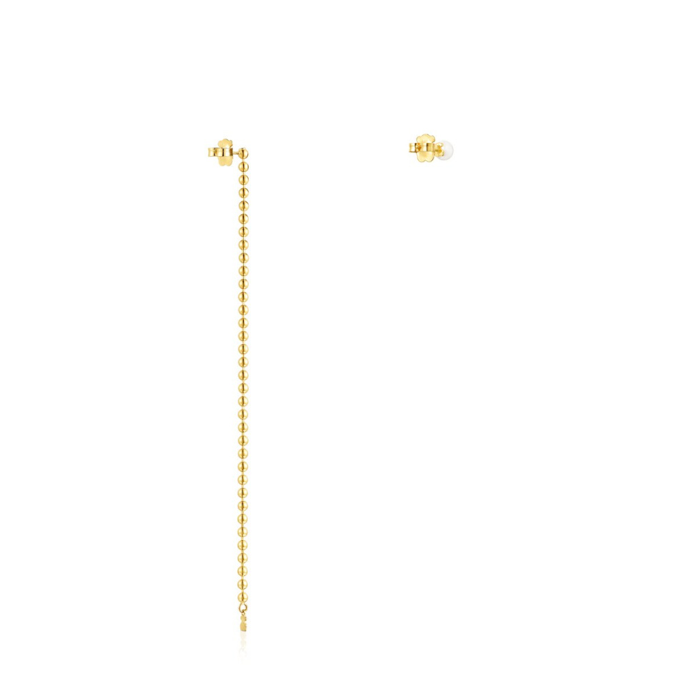 Асимметричные серьги TOUS Gloss из вермеля с культивированным жемчугом фото 4
