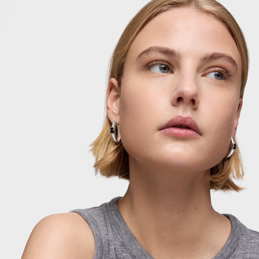 Серьги Icon Color из серебра с ониксом фото 6