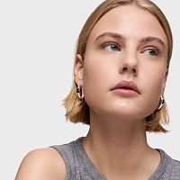 Серьги Icon Color из серебра с ониксом