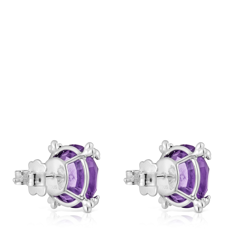 Серьги Color Pills из серебра с аметистом фото 4