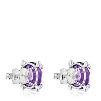 Серьги Color Pills из серебра с аметистом