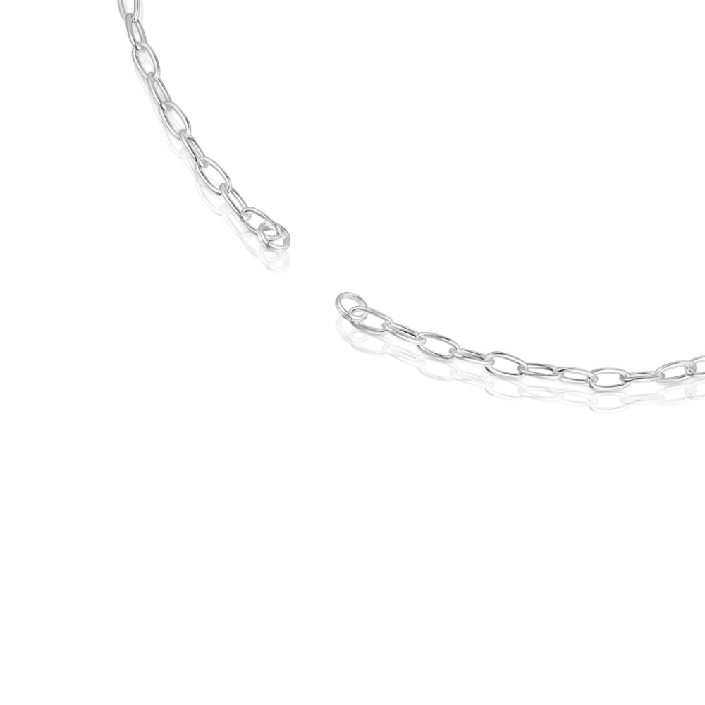 Колье Hold Oval из серебра фото 3