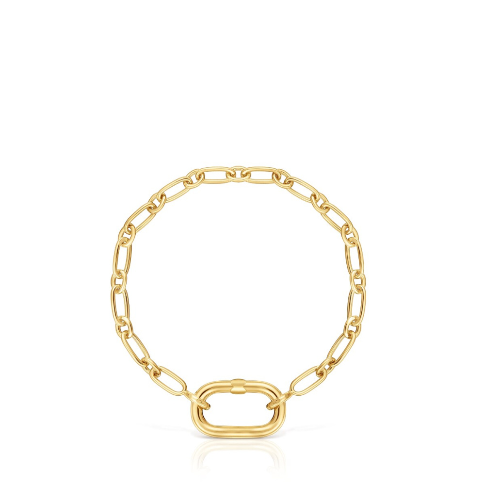 Браслет Hold Oval из вермеля фото 3