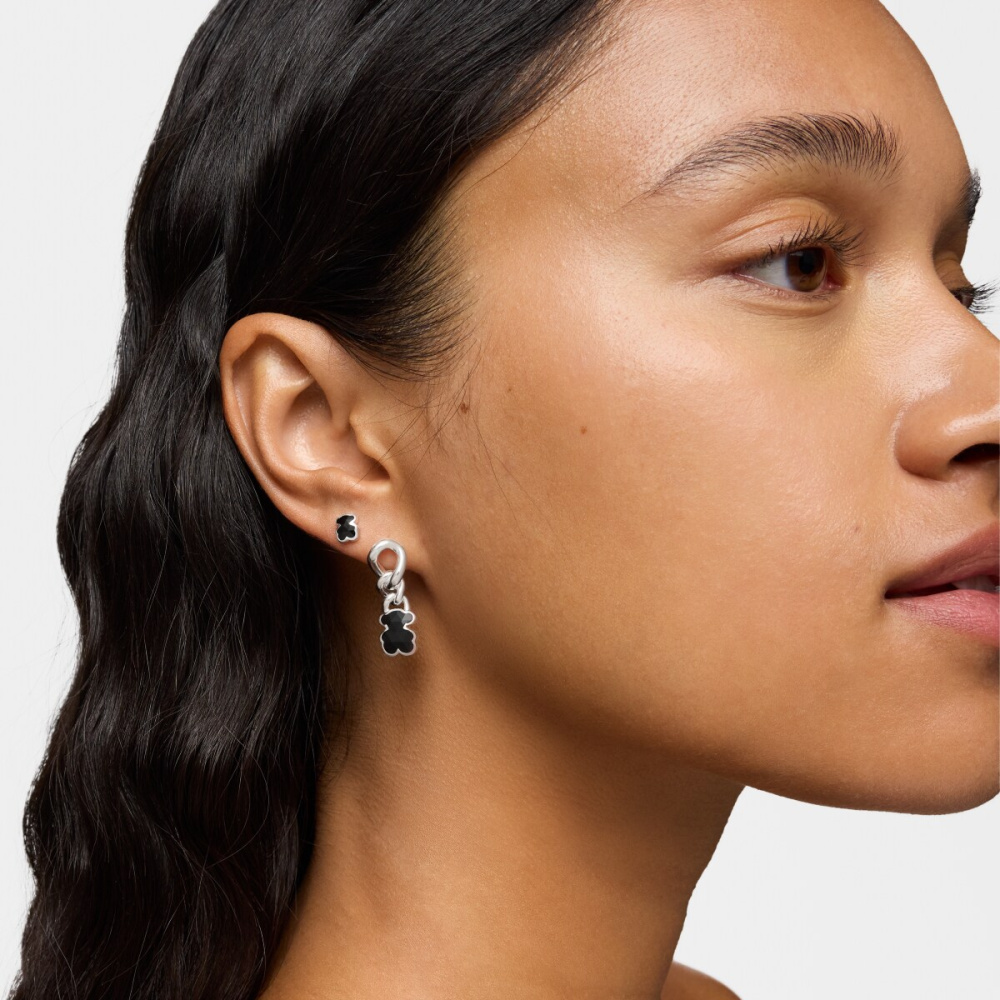 Серьги из серебра с ониксом фото 6