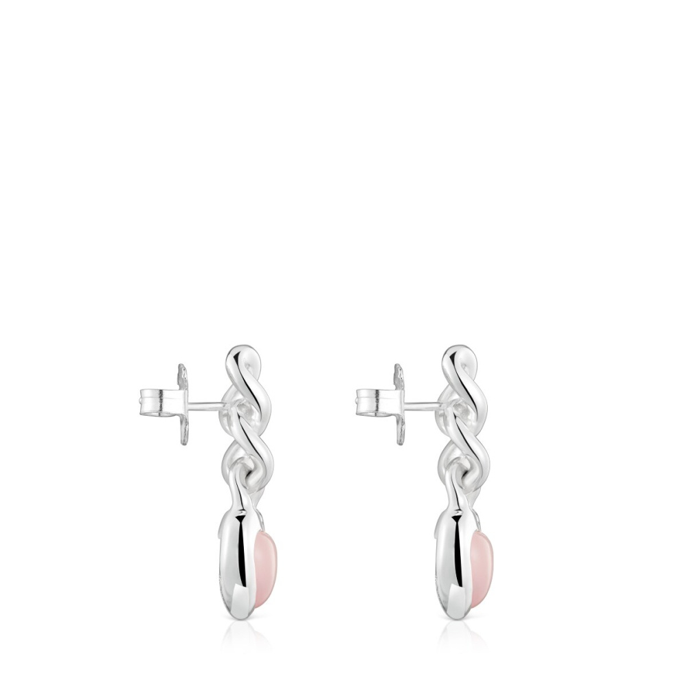 Серьги Bold Motif из серебра с халцедоном фото 3