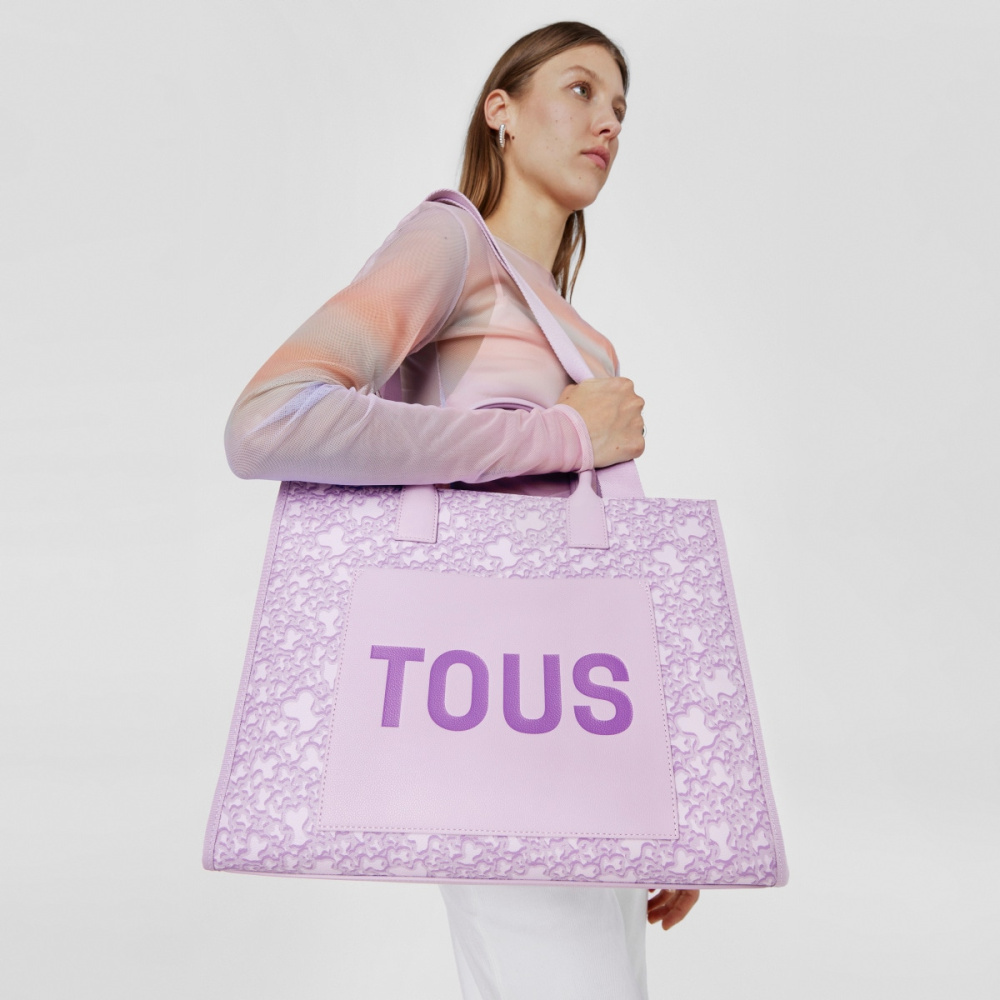 Большая сумка-шоппер TOUS Kaos Mini Evolution Amaya из канвы фото 6
