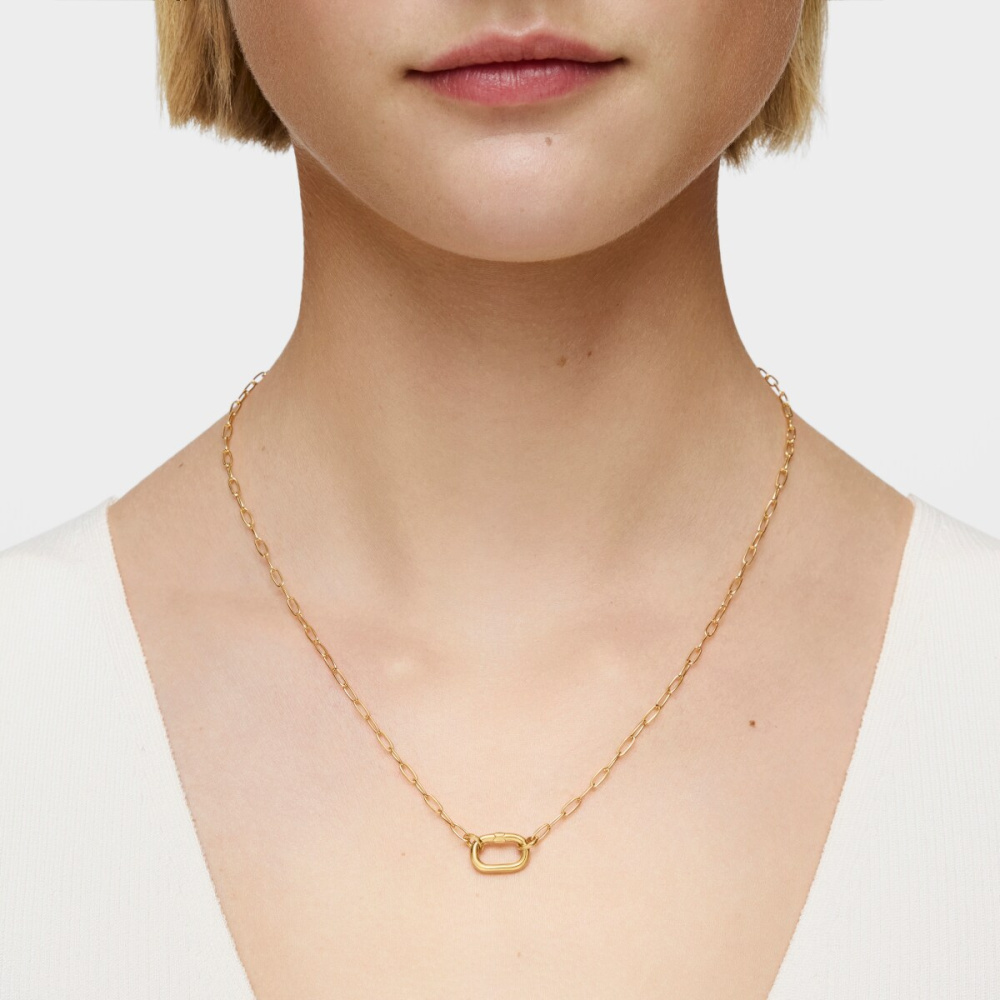 Колье Hold Oval из вермеля фото 6