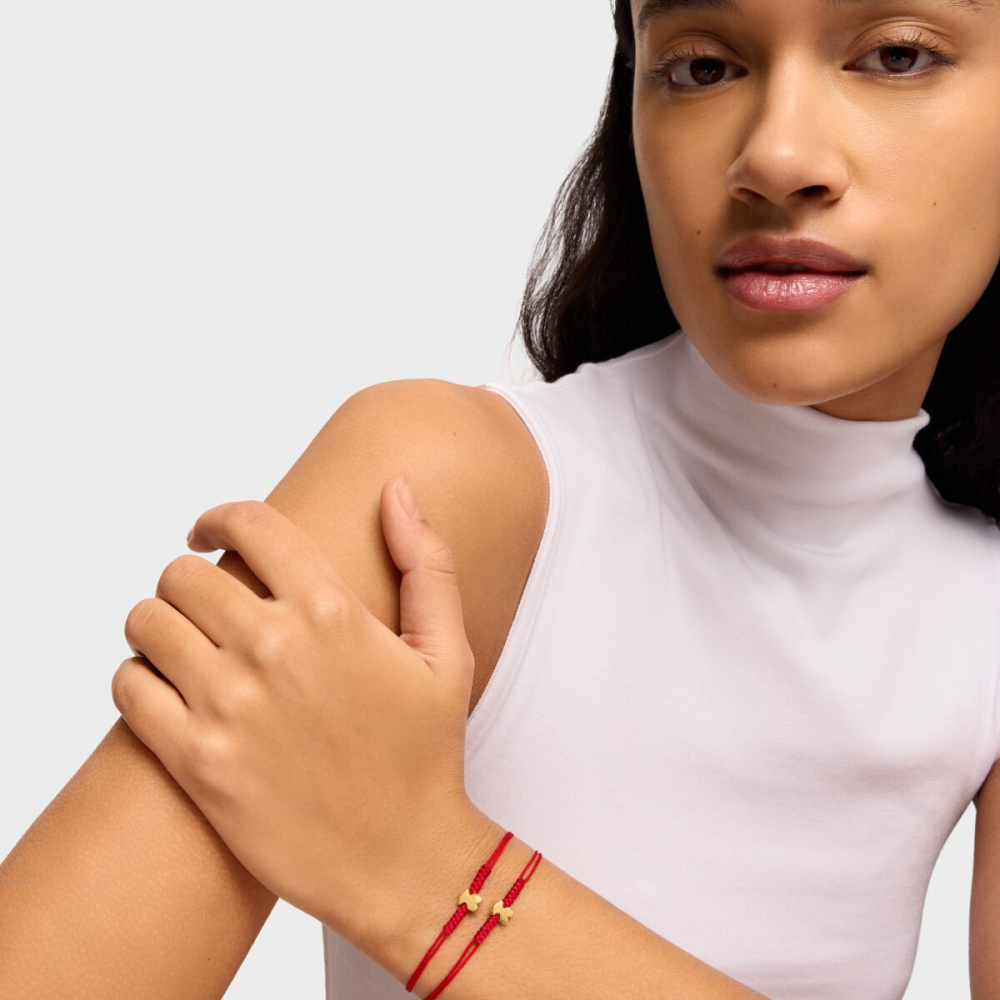 Браслет Sweet Dolls из золота на шнурке фото 6