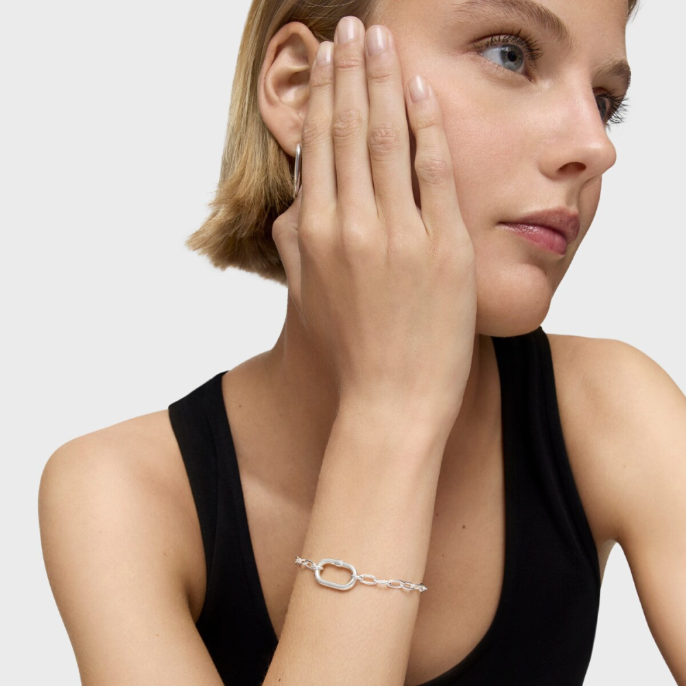 Браслет Hold Oval из серебра фото 8