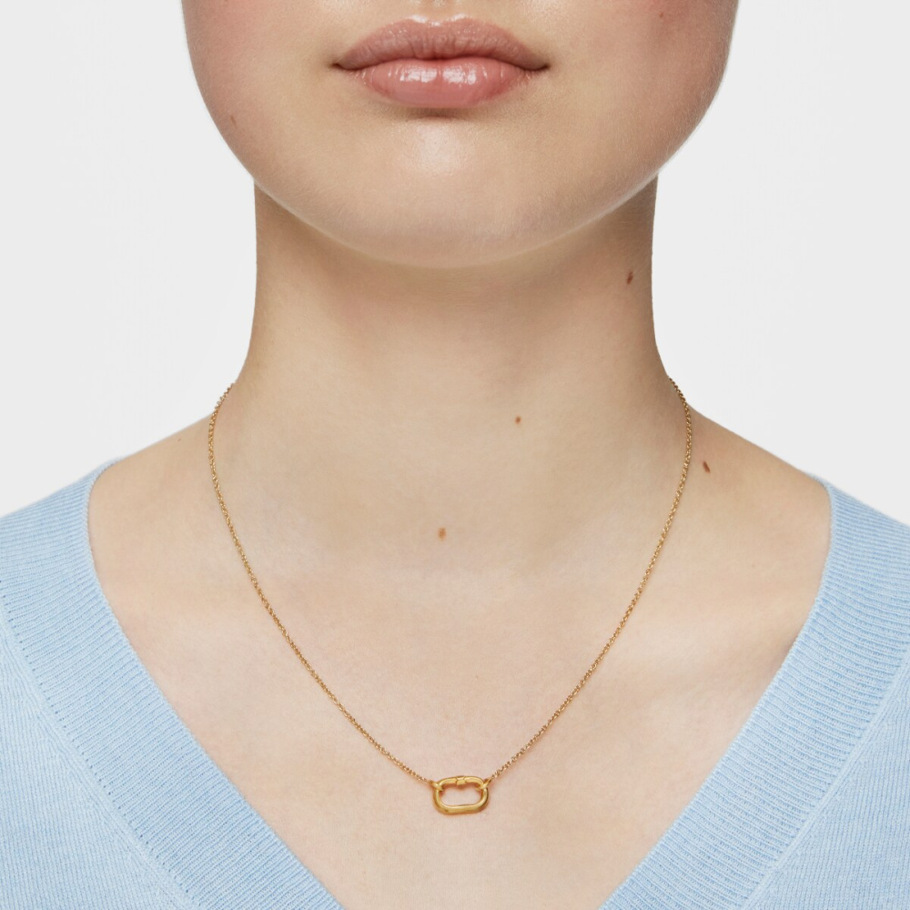 Колье Hold Oval из вермеля фото 8