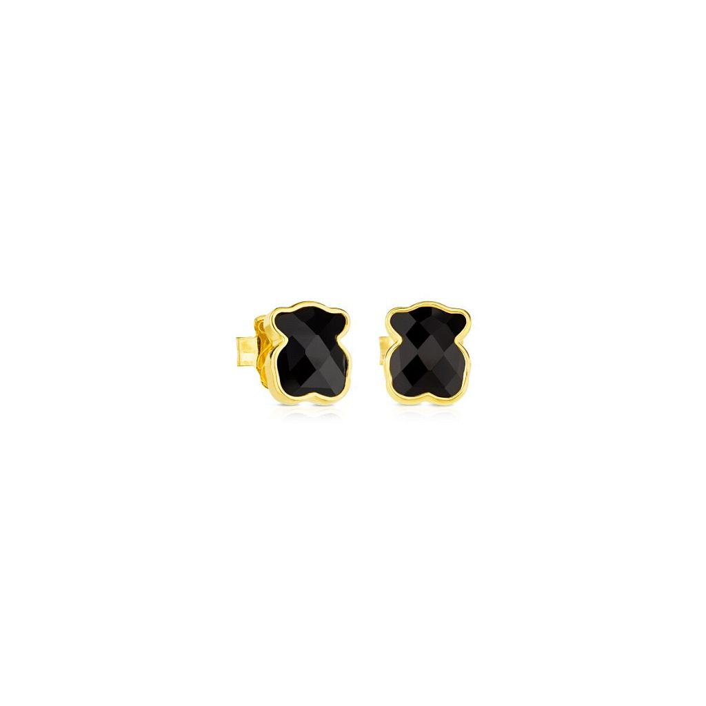 Серьги Icon Color из вермеля с ониксом