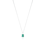Колье New Color из серебра с амазонитом