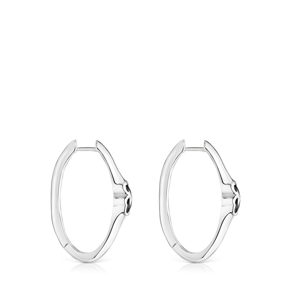 Серьги Icon Color из серебра с ониксом фото 3