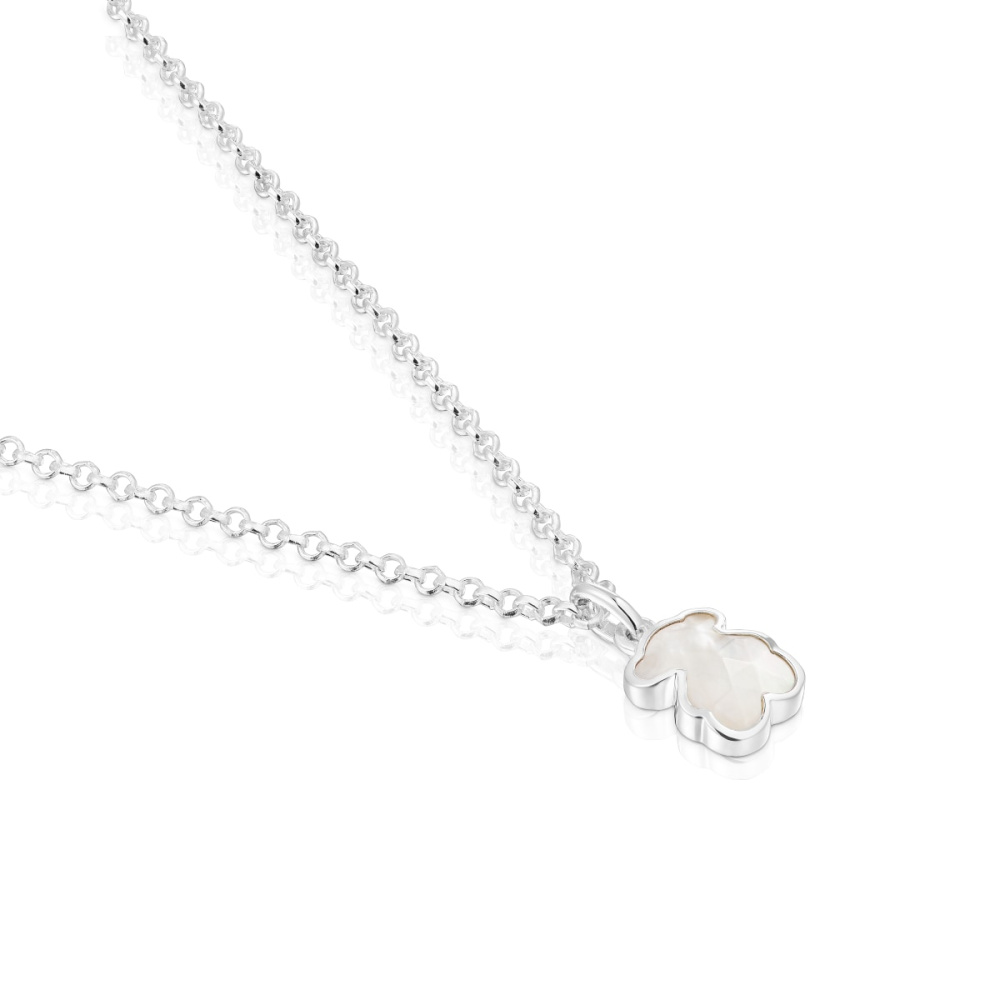 Колье из серебра с перламутром фото 4