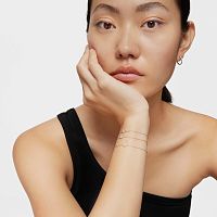 Браслет Grain из белого золота с бриллиантами