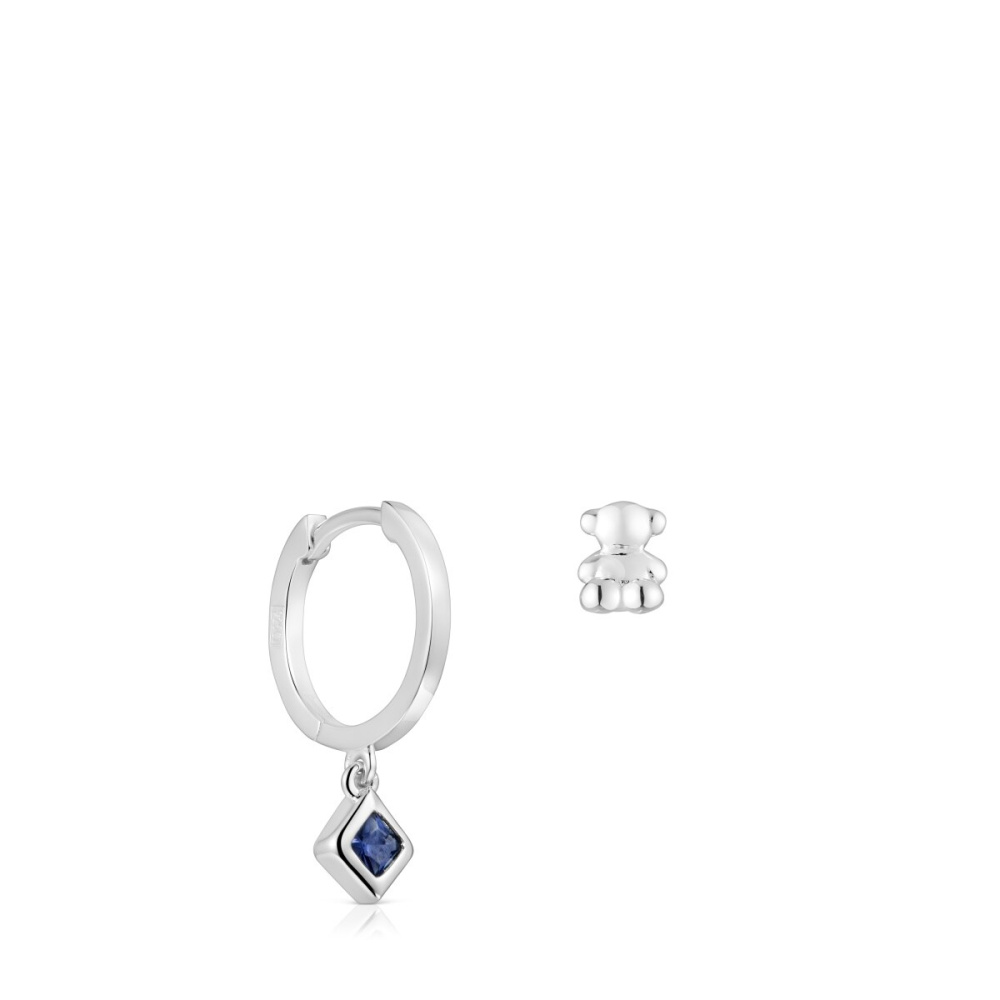 Серьги Basic Colors из серебра с иолитом фото 2