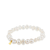 Браслет Pearls из жемчуга с золотым мишкой