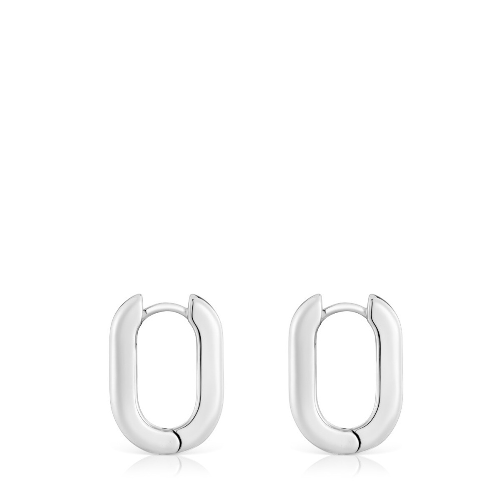Серьги-кольца Basics из серебра фото 3