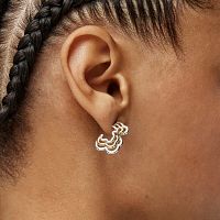 Серьги Bickie из вермеля и серебра