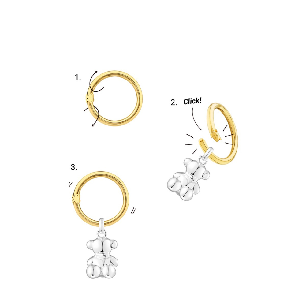 Серьги Hold Oval из серебра фото 5