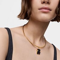 Кулон из вермеля с ониксом