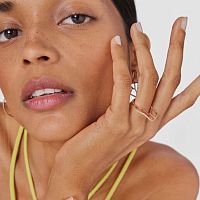 Кольцо из вермеля с топазами